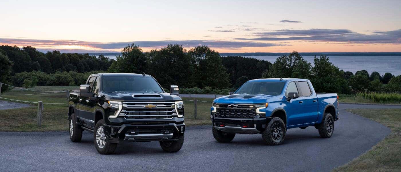 2026Chevy-Silverado2500HD-ExteriorTwoParkedOverlookingLake