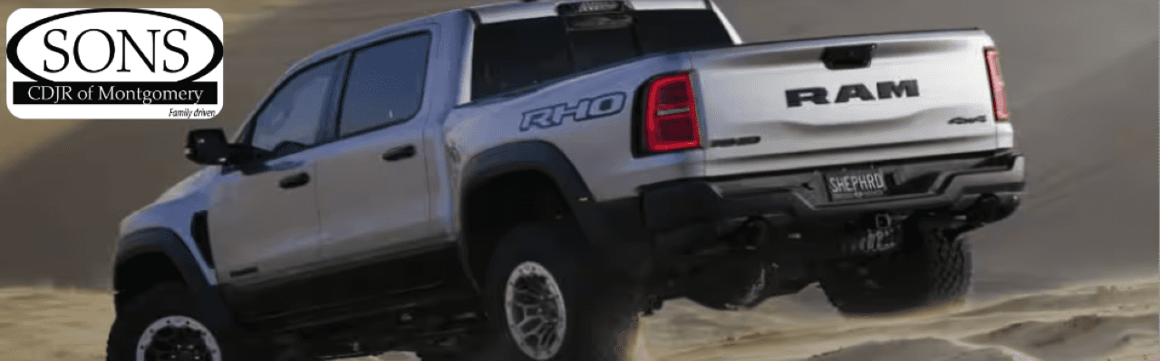 They’ll know a Ram 1500 RHO left them in the dust. The dual 5-inch black painted exhaust tips show everyone this performance truck doesn’t mess around.