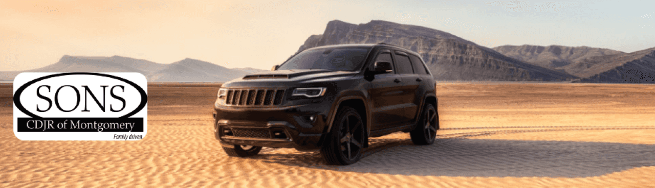 A stunning Jeep Grand Cherokee parked in a scenic Montgomery, AL location.