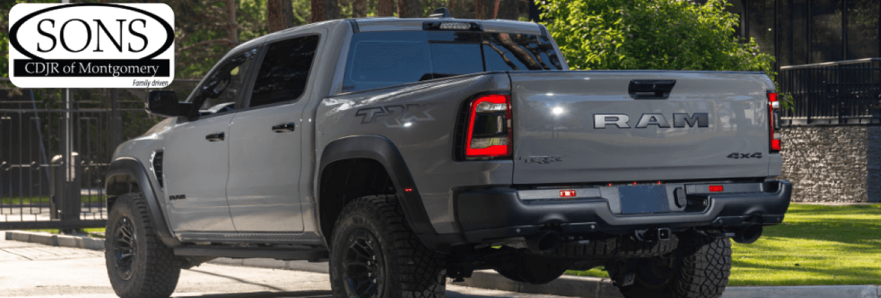 Lineup of Ram trucks available at SONS CDJR of Montgomery.