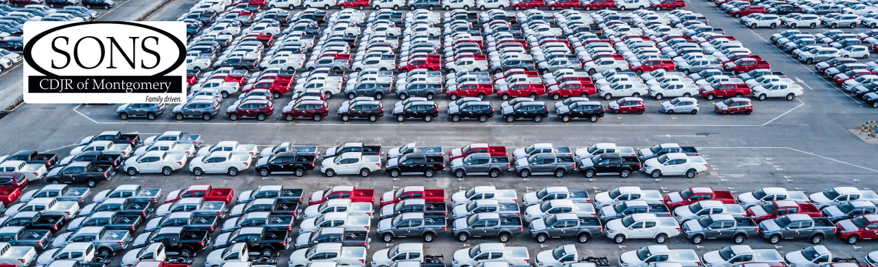 Vehicles showcased at SONS CDJR of Montgomery dealership, located near Prattville, AL.