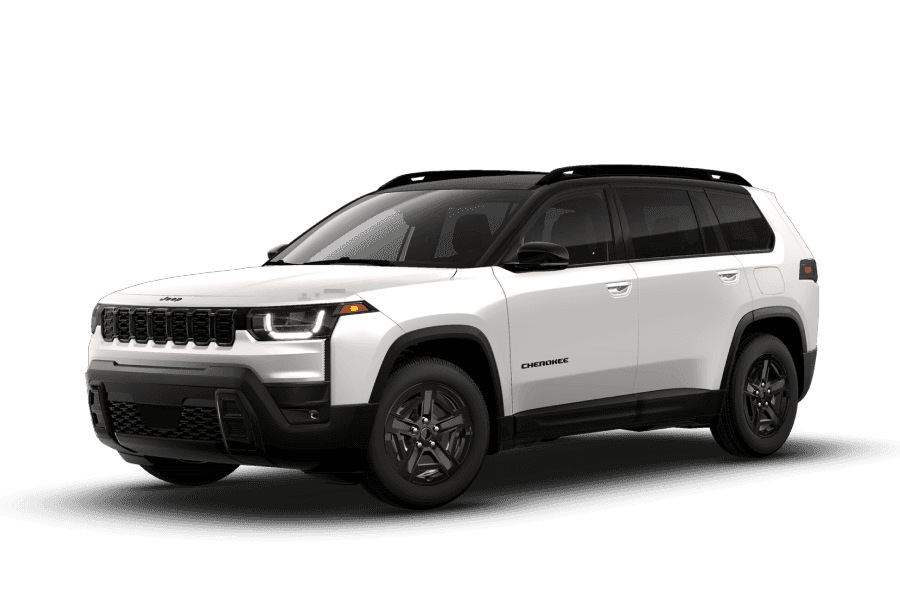 2026 CHEROKEE LIMITED ALTITUDE 4X4 in Bright White Clearcoat in three quarter angle.