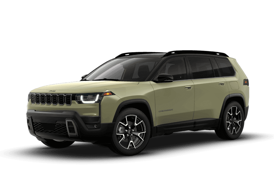 2026 CHEROKEE OVERLAND 4X4 in 41 in three quarter angle.