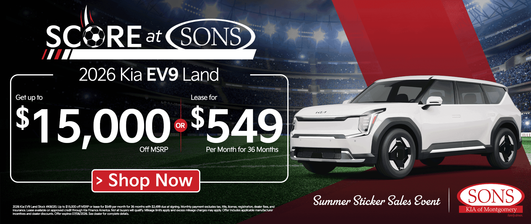SONS KIA Specials
