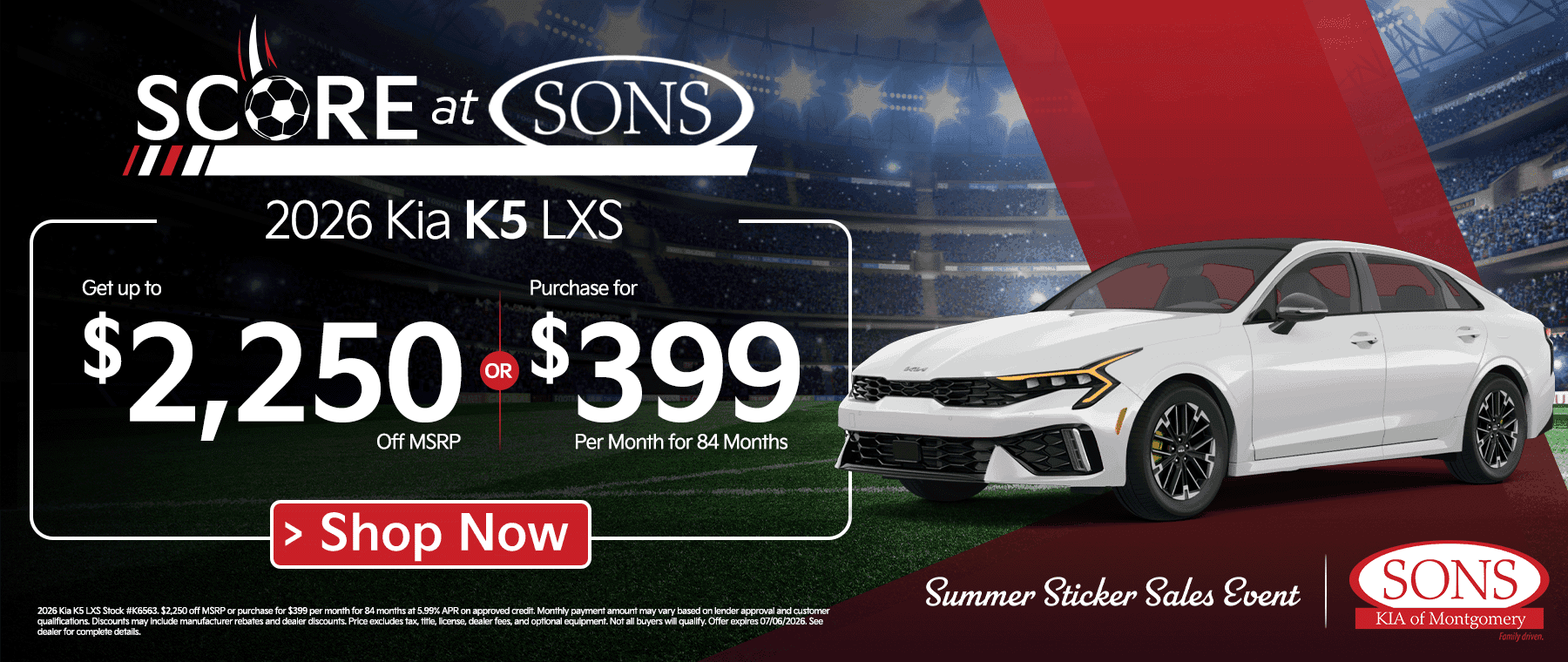 SONS KIA Specials
