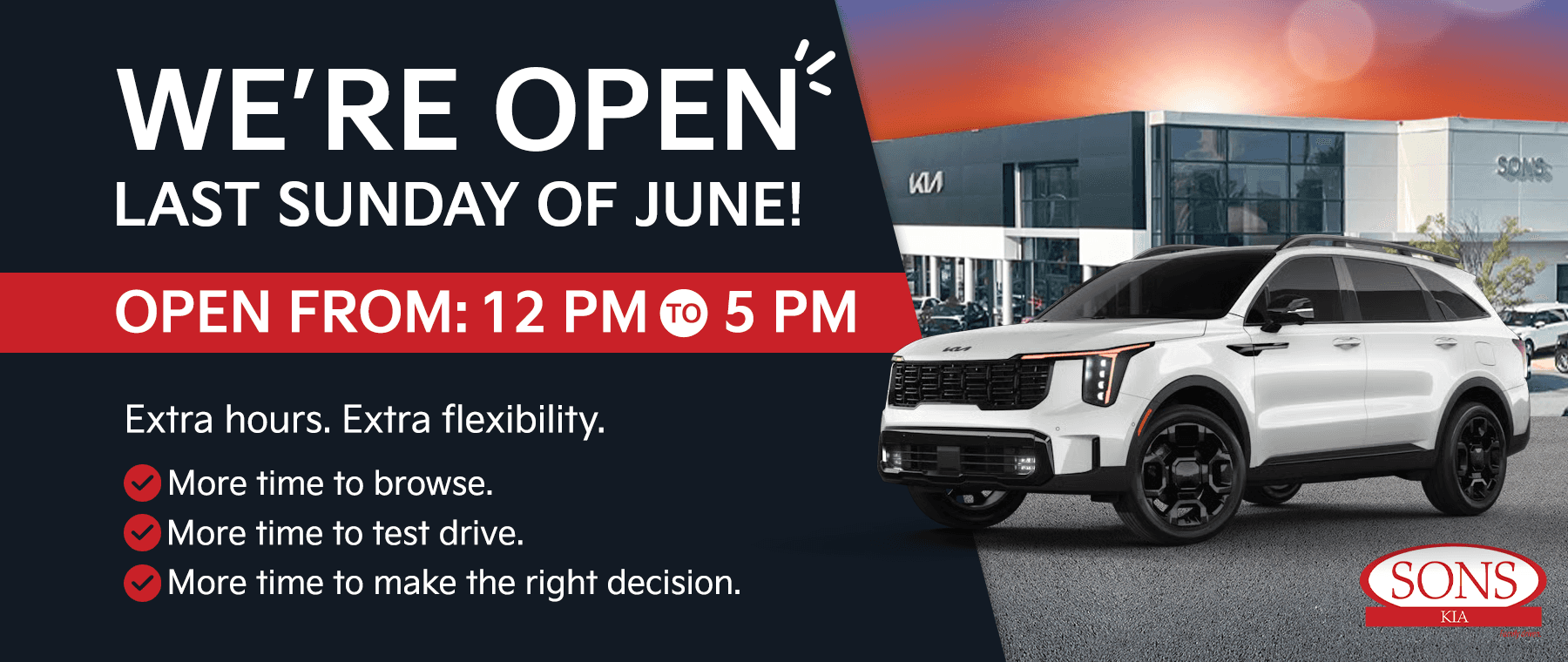 Sons Kia Open Sunday