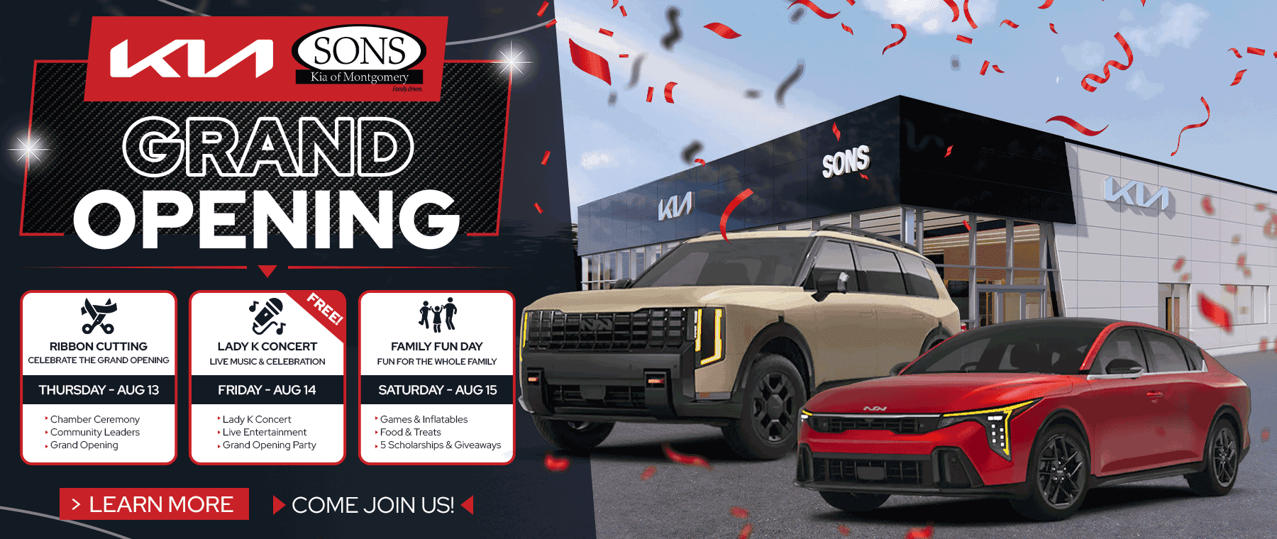 SONS-Kia-of-Montgomery-Grand-Opening-Banner