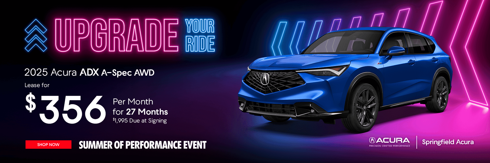 2025 Acura ADX A-Spec AWD Subtext: Lease for $356/mo for 27 months $1,995.00 due at signing