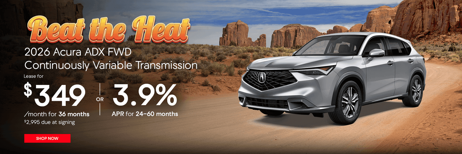 2026 Acura ADX FWD Continuously Variable Transmission