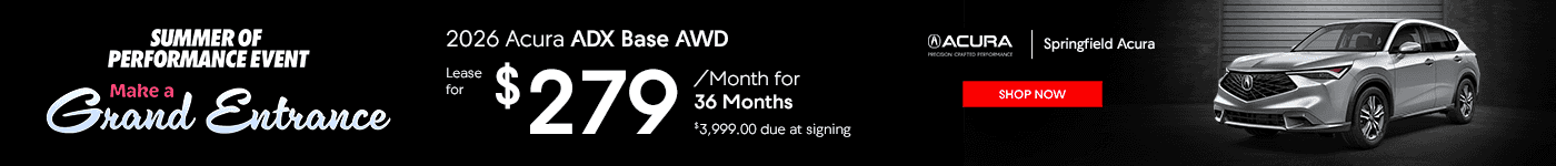 2026 Acura ADX Base AWD Subtext: Lease for $279/mo for 36 months $3,999.00 due at signing