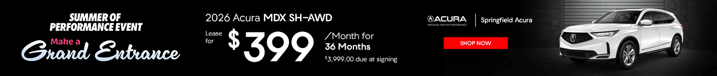 2026 Acura MDX SH-AWD Subtext: Lease for $399/mo for 36 months $3,999.00 due at signing