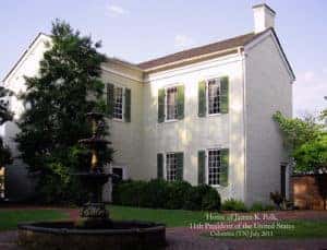 President James K. Polk Home & Museum in Columbia, Tennessee