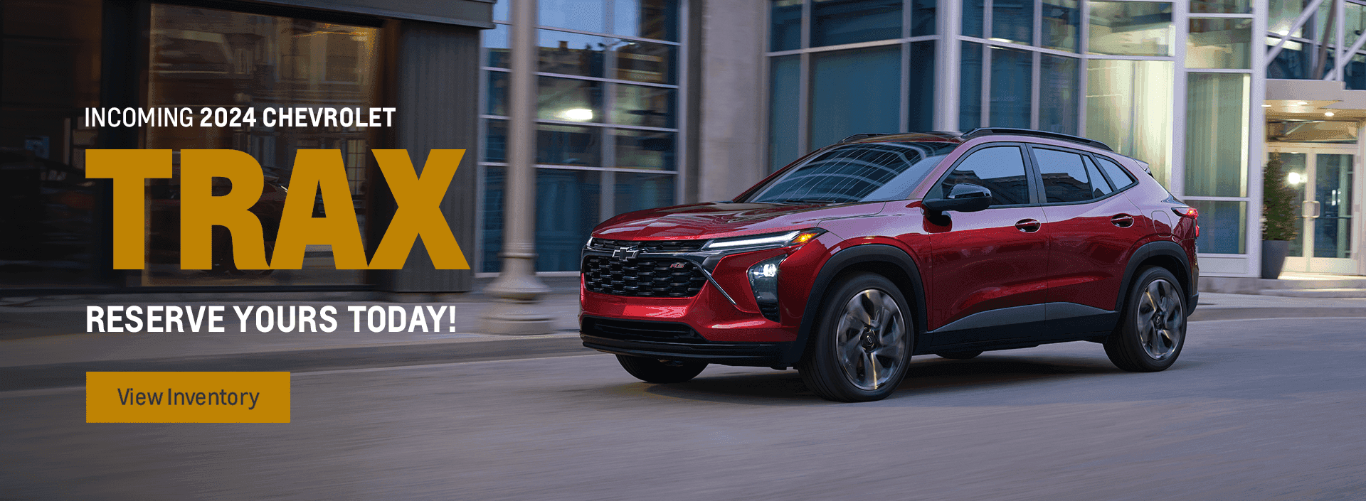 Incoming 2024 Chevrolet Trax