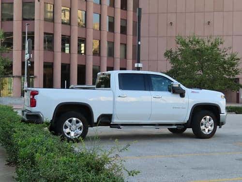 White Chevy Silverado Truck