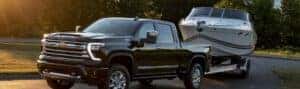 Black paint 2024 Chevrolet 2500 Towing a boat in Columbia, TN