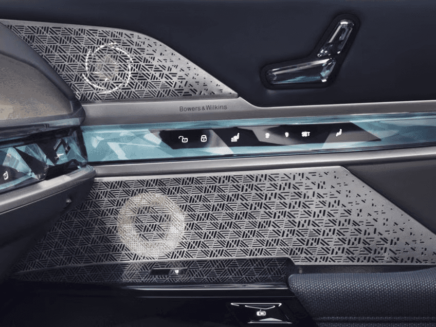 new BMW i7 interior featuring Bowers & Wilkins audio