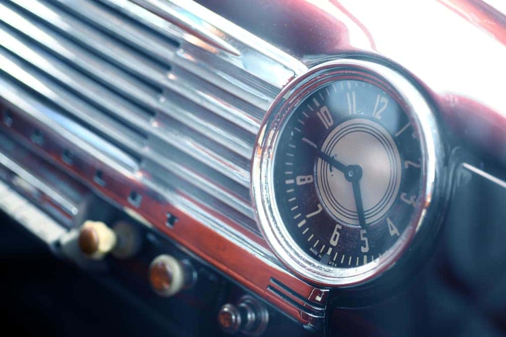 Classic car dashboard