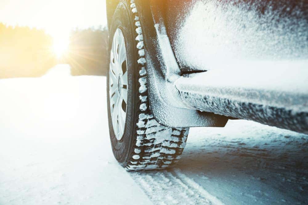 SUV Driving on Snow