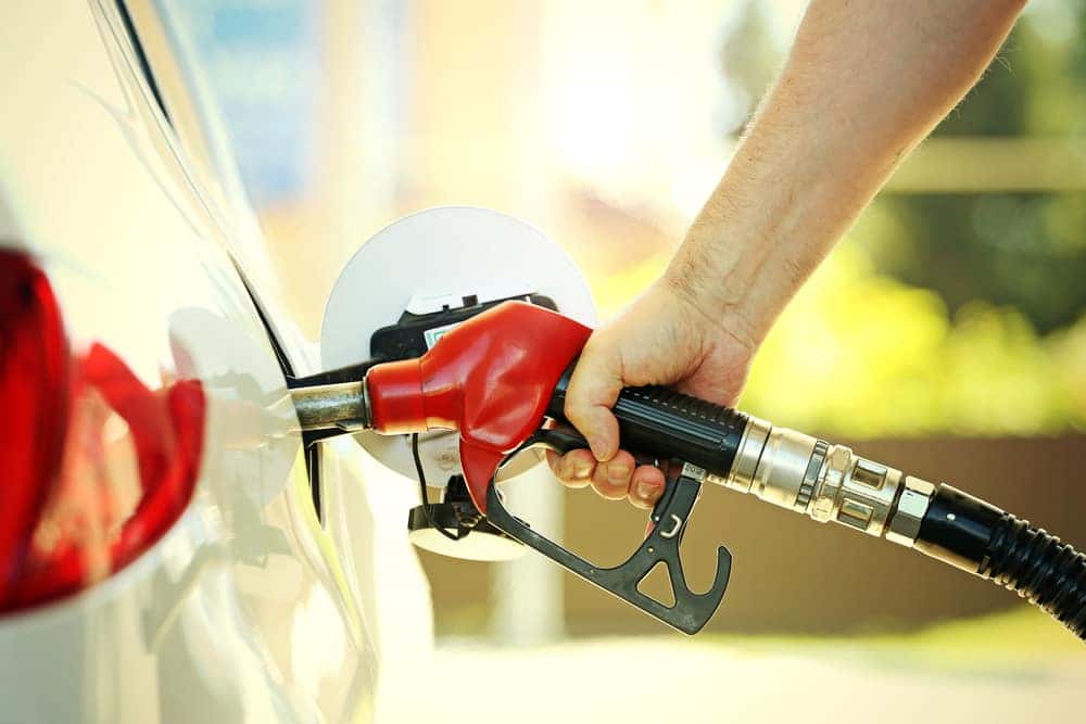 Person Refueling a Vehicle