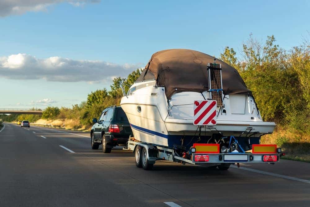 Pulling a Boat on a Highway