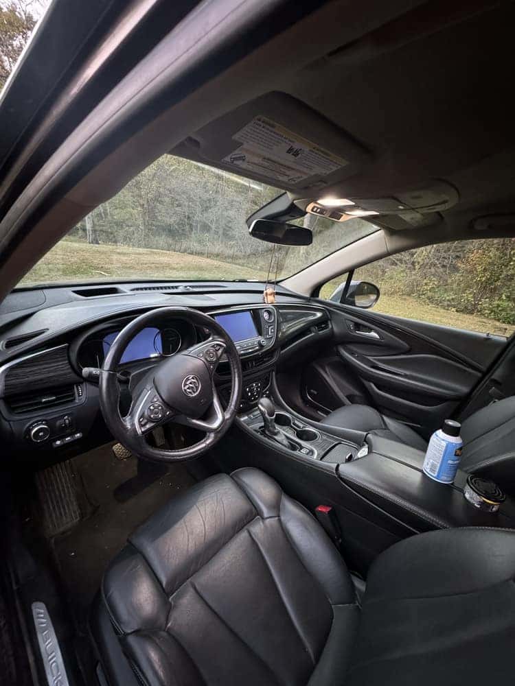 Interior of a used Buick Envision