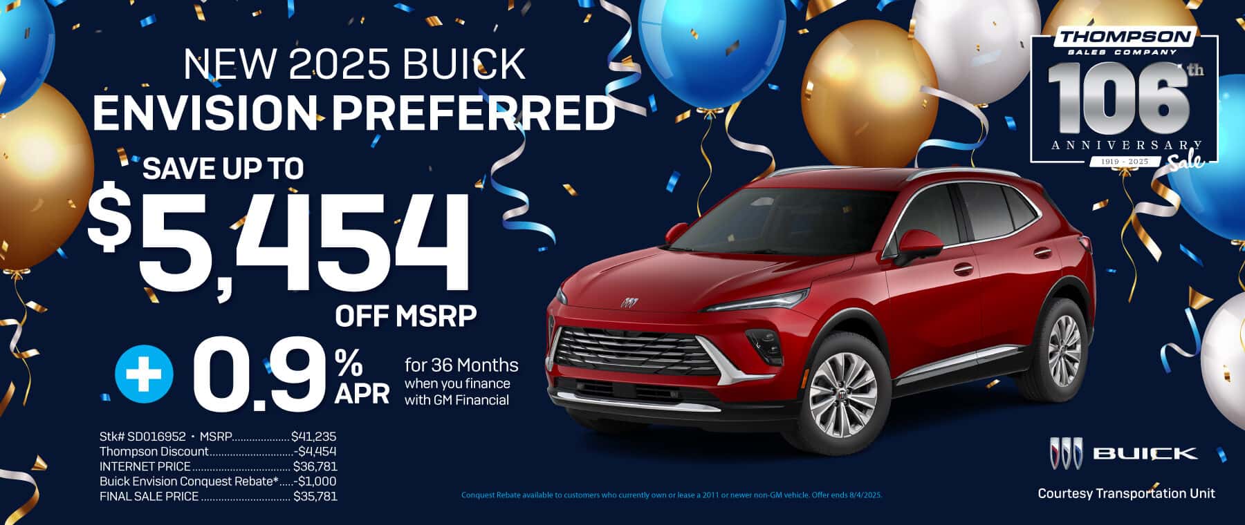Save this July on a Buick Envision