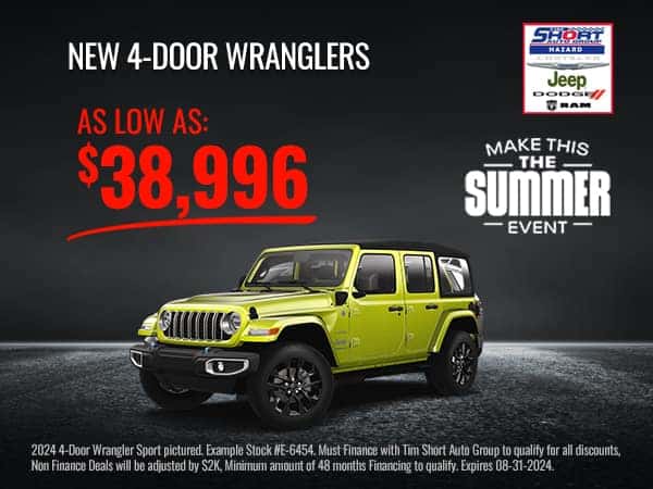 New 4-Door Jeep Wranglers