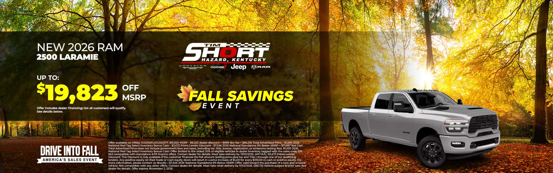 2026 Ram 2500 Laramie Prime Bank Offer