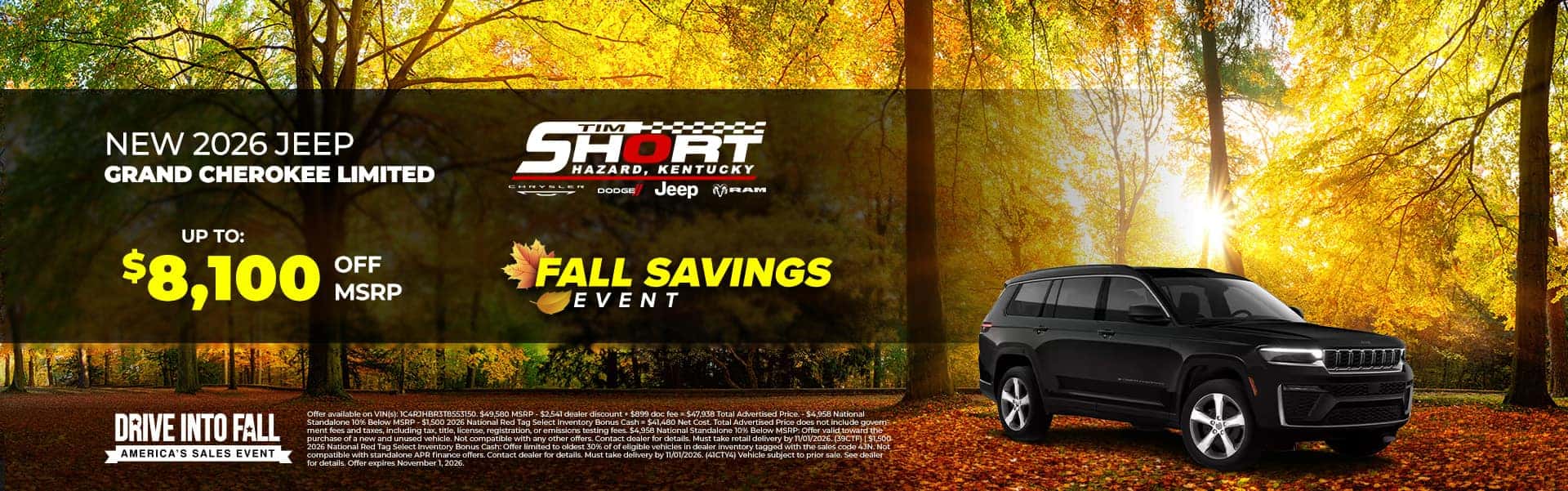 October Grand Cherokee Offer