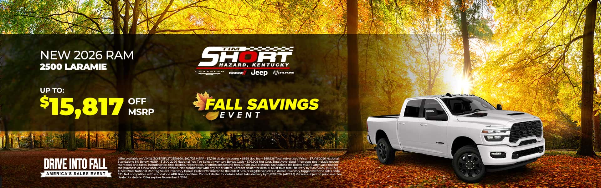 October Ram 2500 Offer