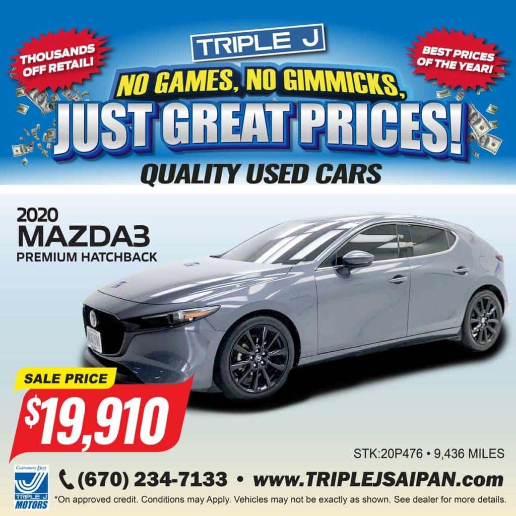 2020 Mazda3 Hatchback Premium Package