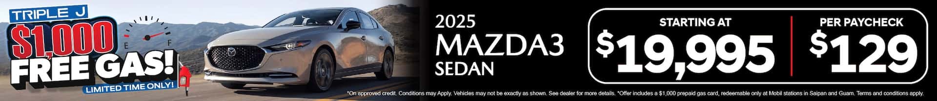 2025 Mazda3 Sedan