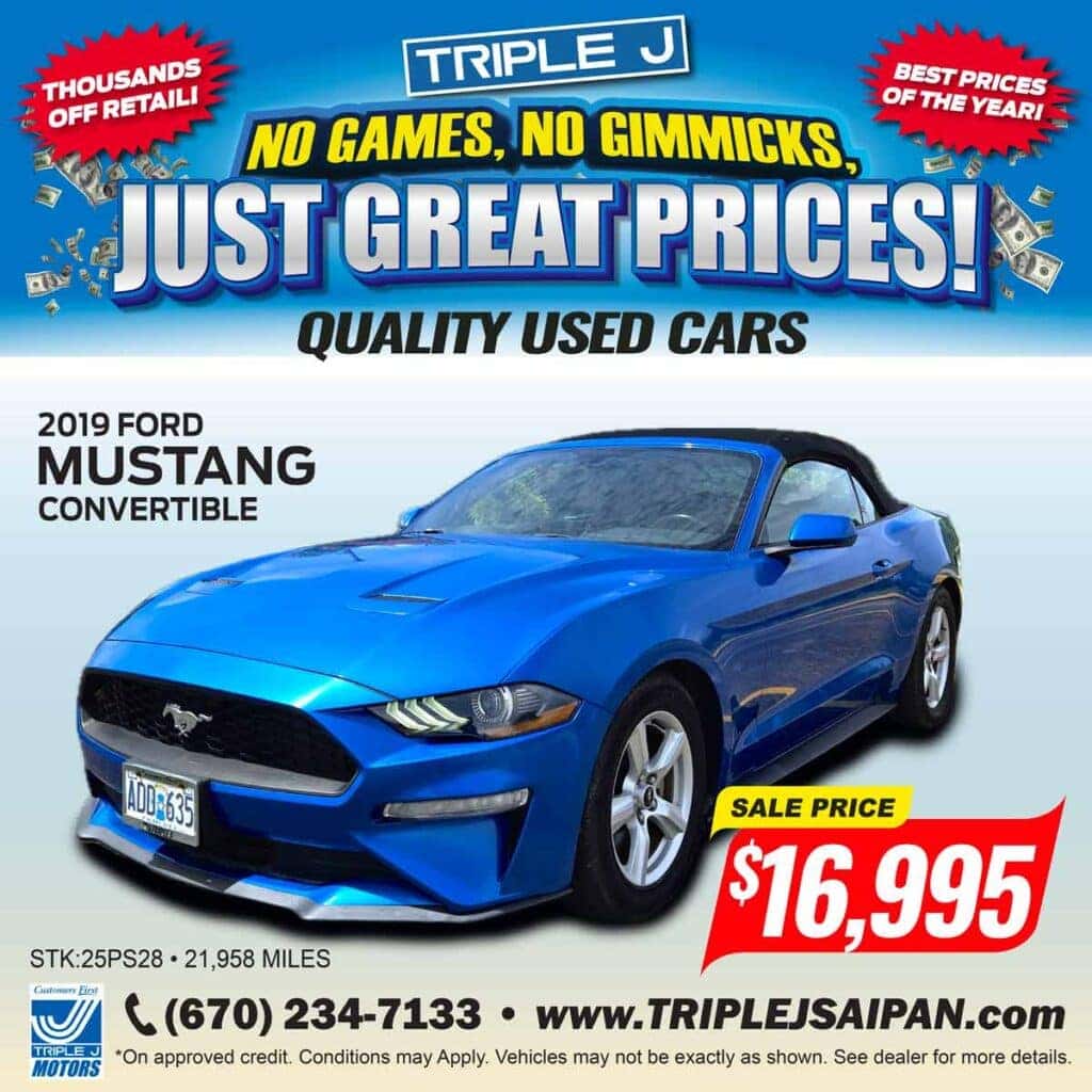 2019 Ford Mustang EcoBoost Convertible