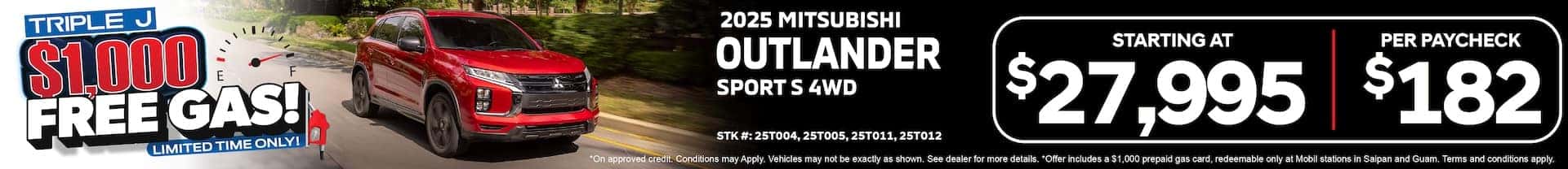 2025 Mitsubishi Outlander Sport S 4WD