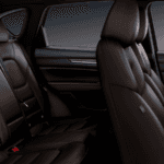 Side view of first and second row seats inside the 2019 Mazda CX-5