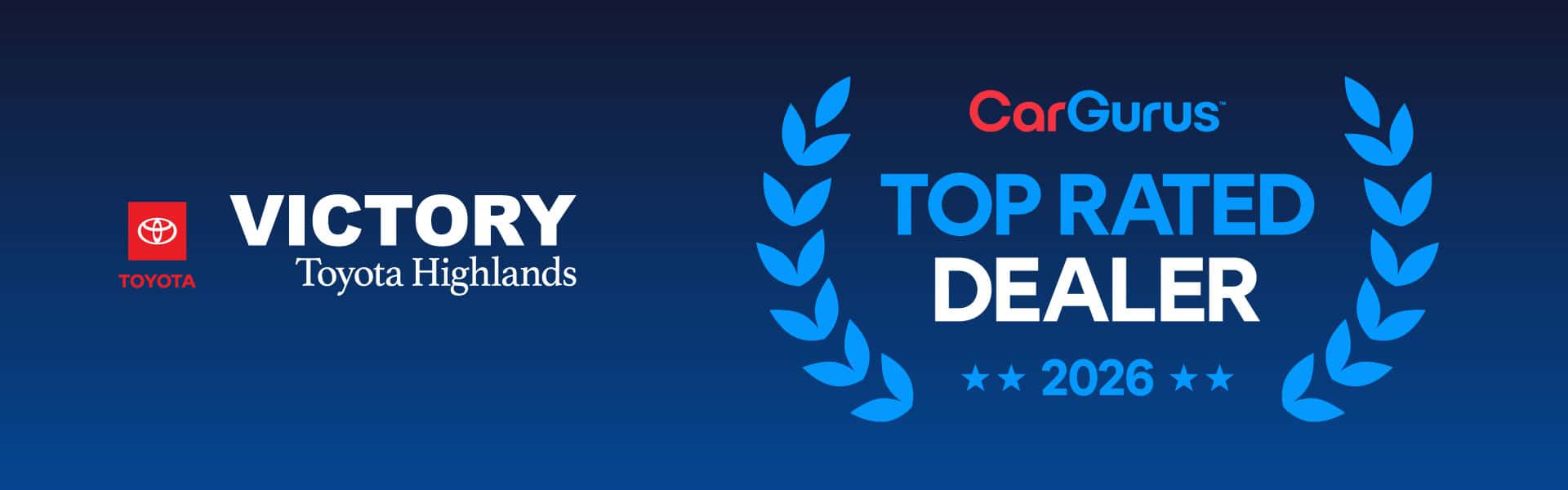 CarGurus top rated dealer - Victory Toyota Highlands