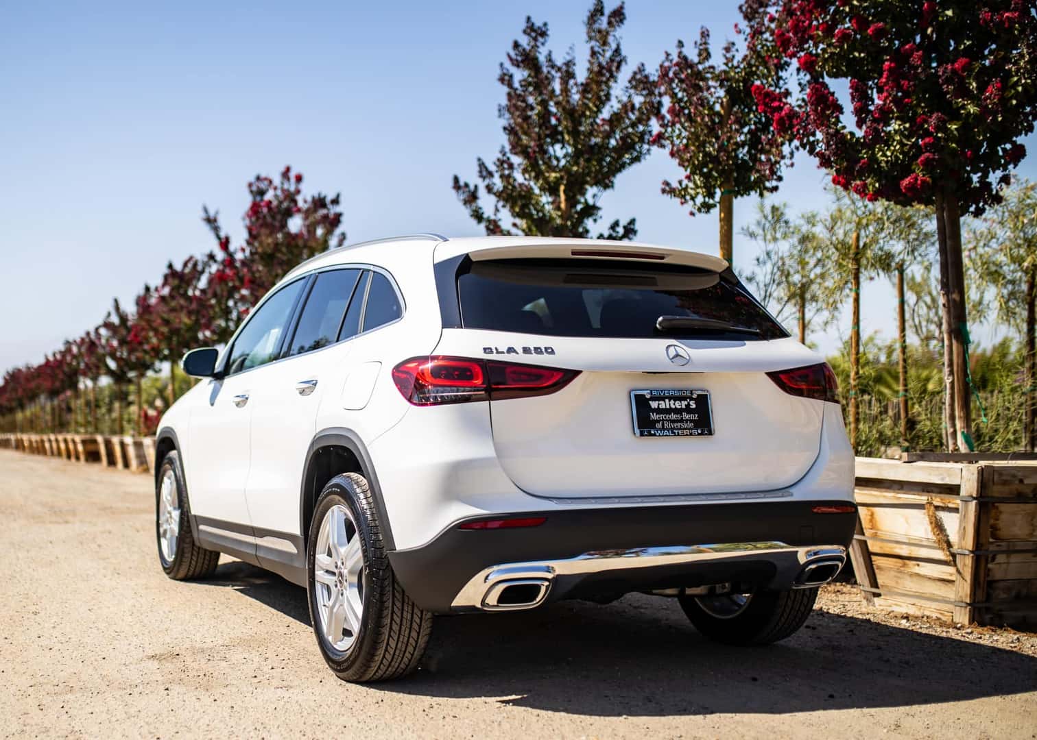 Mercedes-Benz GLA exterior rear angle view