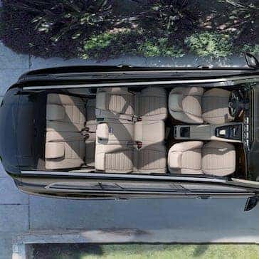 2022 Mercedes-Benz GLS 450 aerial view third row