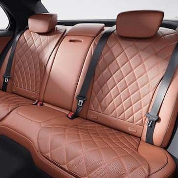 2022 Mercedes-Benz S-Class quilted rear seats