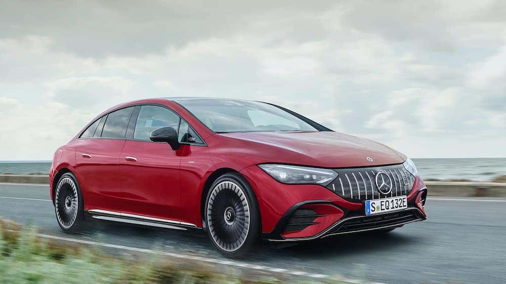Red Electric Mercedes AMG Model