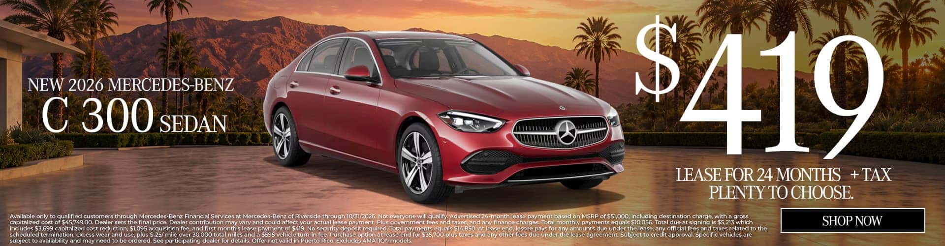 $449 C300 Lease Offer Desktop