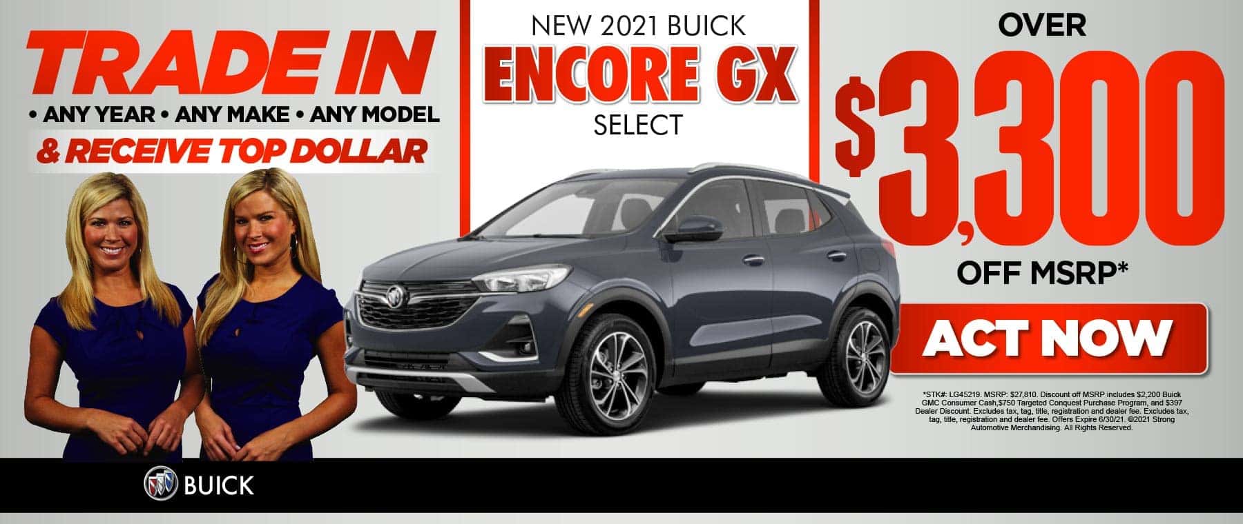 2021 Buick Encore GX Select Over $3,300 off MSRP* - ACT NOW