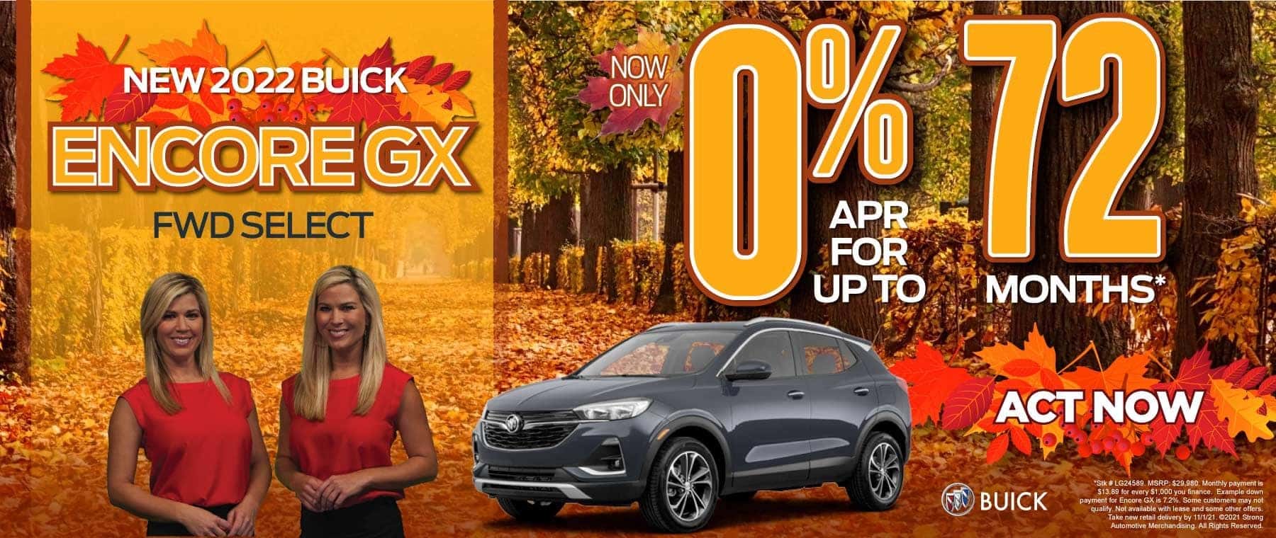 New 2022 Buick Encore GX FWD Select - 0% APR for up to 72 months*
