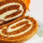 Pumpkin Roll with white icing