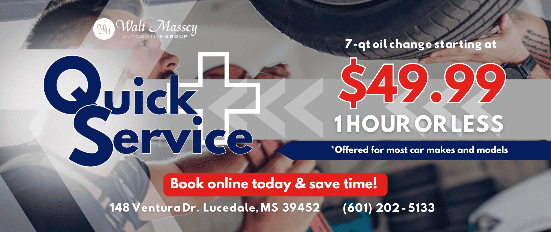 Quick Service Oil Change Near Lucedale, MS Walt Massey Chevrolet & GMC