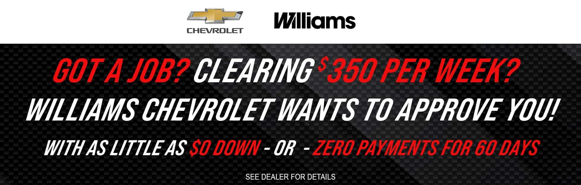 Williams Chevrolet, Inc. Chevrolet Dealer in Traverse City, MI