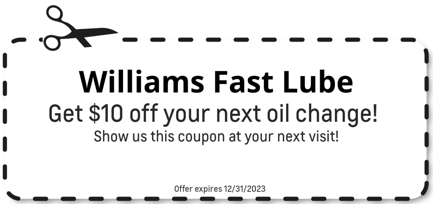 FastLube Coupon Williams Chevrolet